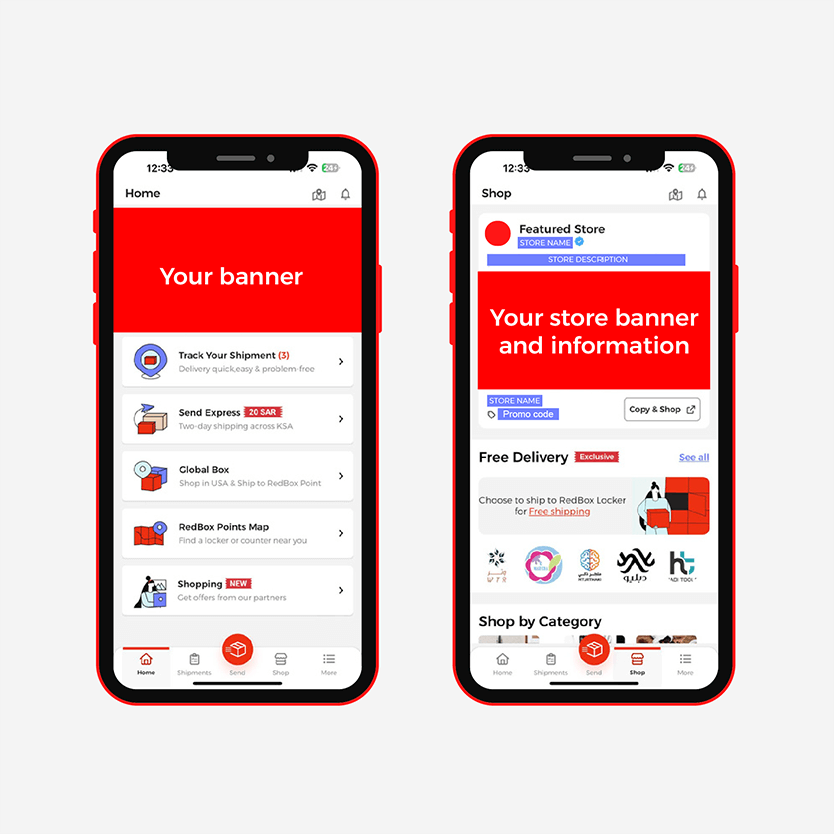 Banner for RedBox app - B2B service